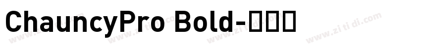 ChauncyPro Bold字体转换